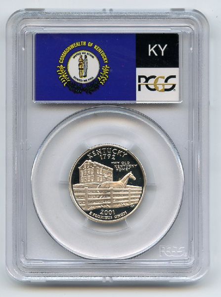 2001 S 25C Silver Kentucky Quarter PCGS PR69DCAM