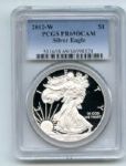 2012 W $1 Proof American Silver Eagle 1oz PCGS PR69DCAM