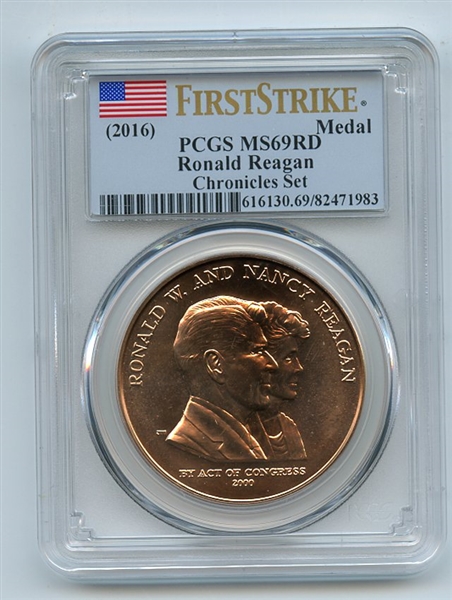 (2016) Ronald Reagan Medal Chronicles Set PCGS MS69 First Strike