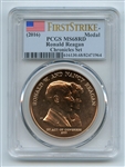 (2016) Ronald Reagan Medal Chronicles Set PCGS MS68 First Strike