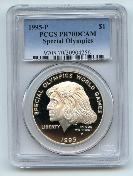 1995 P $1 Special Olympics Silver Commemorative Dollar PCGS PR70DCAM