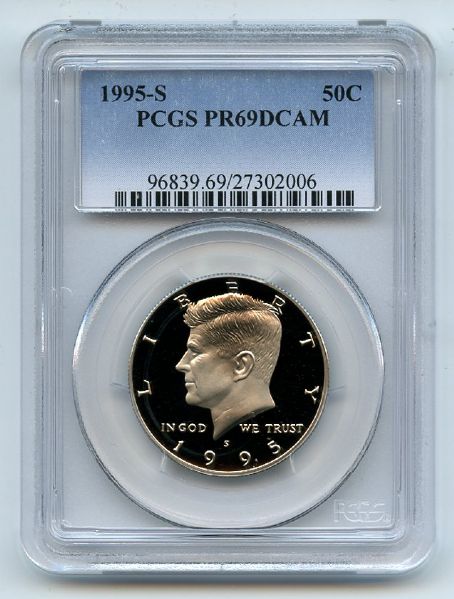 1995 S 50C Kennedy Half Dollar Proof PCGS PR69DCAM
