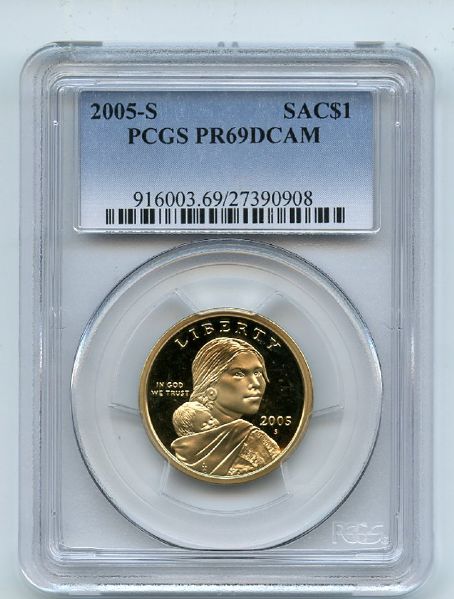 2005 S $1 Sacagawea Dollar PCGS PR69DCAM