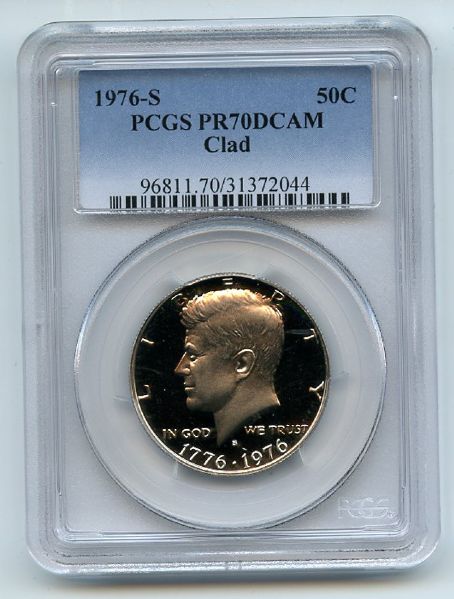 1976 S 50C Kennedy Half Dollar Proof PCGS PR70DCAM