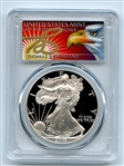2003 W $1 Proof American Silver Eagle 1oz PCGS PR70DCAM Thomas Cleveland Eagle