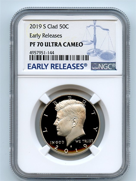 2019 S 50C Kennedy Half Dollar NGC PF70UCAM Early Releases