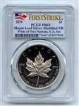 2019 $5 Modified Proof Silver Maple Leaf Pride of Two Nations PCGS PR69 FS