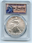 2003 $1 American Silver Eagle PCGS MS70 Leonard Buckley