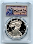 2001 W $1 Proof American Silver Eagle 1oz PCGS PR70DCAM Leonard Buckley