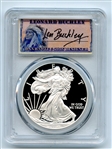 2008 W $1 Proof American Silver Eagle 1oz PCGS PR70DCAM Leonard Buckley