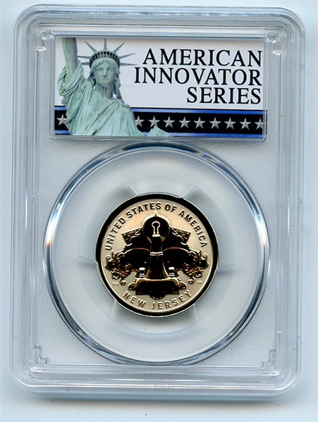 2019 S $1 American Innovation Dollar Reverse Proof NJ Edison PCGS PR69 FS Exclusive