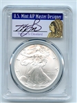2004 $1 American Silver Eagle Dollar 1oz PCGS MS70 Thomas Cleveland Native