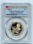 2020 S $1 Sacagawea Dollar PCGS PR70DCAM First Day of Issue