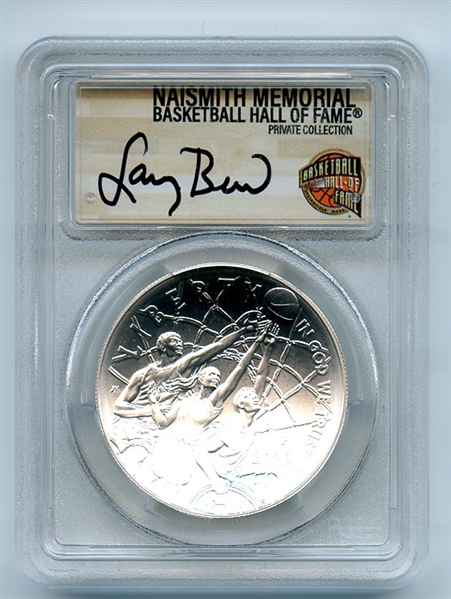 2020 P $1 Basketball Hall of Fame Silver Commemorative PCGS MS70 FS Larry Bird