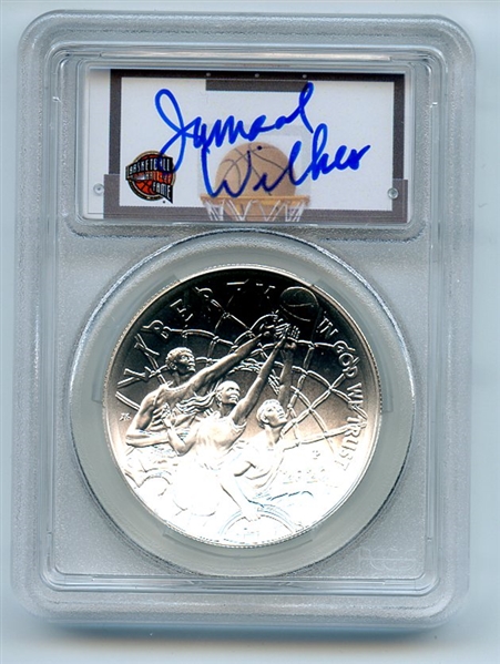 2020 P $1 Basketball Hall of Fame Silver Commemorative PCGS MS70 Jamaal Wilkes