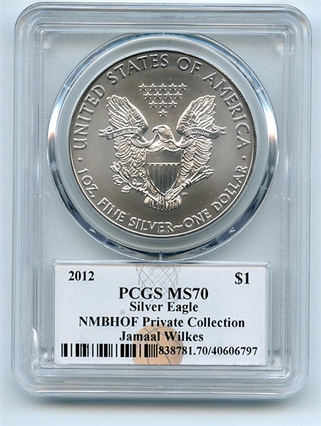 2012 $1 American Silver Eagle Dollar PCGS MS70 Jamaal Wilkes