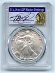 2005 $1 American Silver Eagle Dollar 1oz PCGS MS70 Thomas Cleveland Native