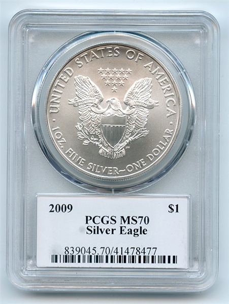 2009 $1 American Silver Eagle PCGS MS70 Fred Haise