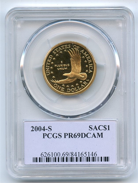 2004 S $1 Sacagawea Dollar PCGS PR69DCAM Thomas Cleveland 