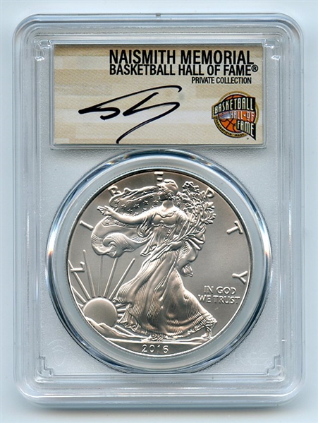 2016 (P) $1 American Silver Eagle PCGS MS70 Shaquille O'Neal