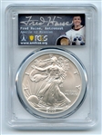 2007 W $1 Burnished American Silver Eagle PCGS SP70 Fred Haise
