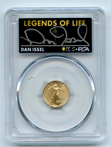 2022 $5 American Gold Eagle 1/10 oz PCGS PSA MS70 Legends of Life Dan Issel