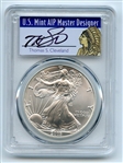 2003 $1 American Silver Eagle 1oz Dollar PCGS MS70 First Strike Cleveland Native