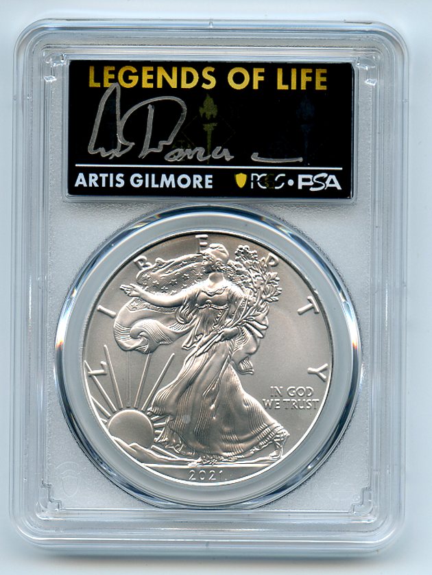 Lot Detail Silver Eagle T Last Day Prod Pcgs Ms Legends Of