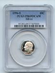 1996 S 10C Silver Roosevelt Dime Proof PCGS PR69DCAM