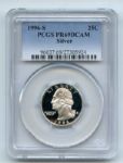 1996 S 25C Silver Washington Quarter Proof PCGS PR69DCAM