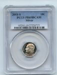 2001 S 10C Silver Roosevelt Dime PCGS PR69DCAM