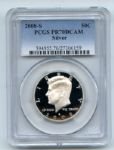 2008 S 50C Silver Kennedy Half Dollar PCGS PR70DCAM