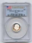 2011 S 10C Silver Roosevelt Dime PCGS PR70DCAM First Strike