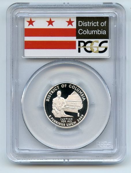 2009 S 25C Silver Washington DC Quarter PCGS PR70DCAM