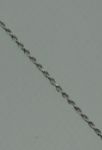 .925 Sterling Silver Diamond Cut Rope 1.5 mm Chain 18" 