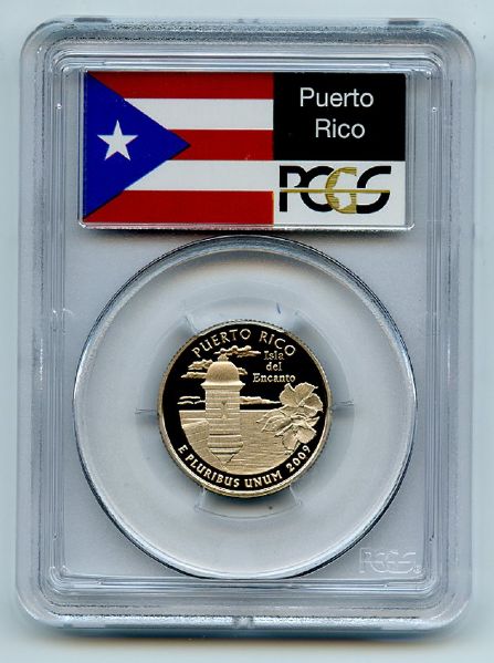 2009 S 25C Clad Puerto Rico Quarter PCGS PR69DCAM