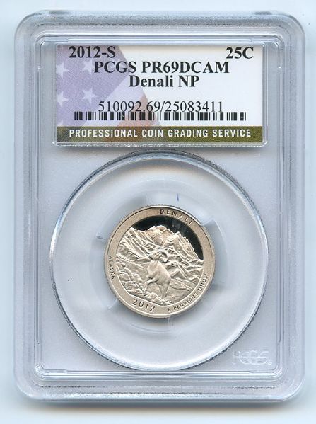2012 S 25C Clad Denali Quarter PCGS PR69DCAM