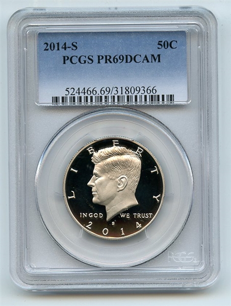 2014 S 50C Kennedy Half Dollar PCGS PR69DCAM