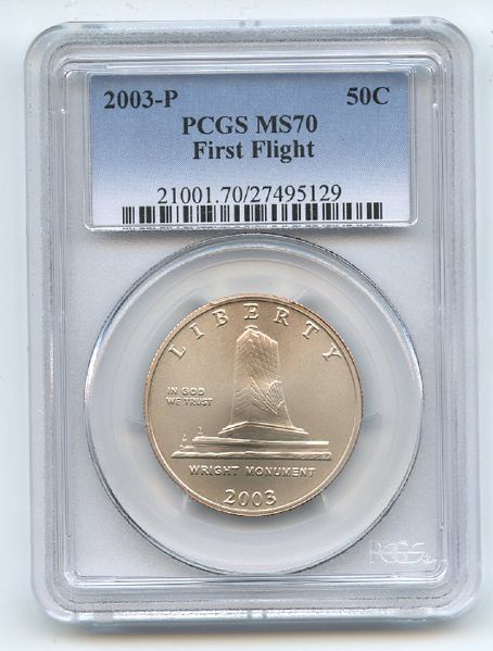 2003 P 50C First Flight Centennial PCGS MS70