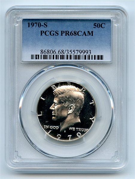 1970 S 50C Kennedy Half Dollar PCGS PR68CAM