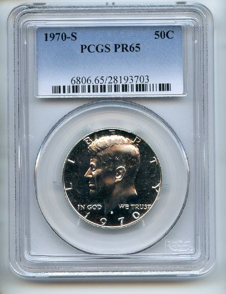 1970 S 50C Kennedy Half Dollar PCGS PR65