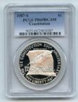 1987 S $1 Constitution Silver Commemorative Dollar PCGS PR69DCAM
