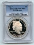 1990 P $1 Eisenhower Silver Commemorative Dollar PCGS PR70DCAM