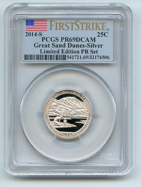 2014 S 25C Silver Great Sand Dunes Quarter Limited Edition PCGS PR69DCAM First Strike