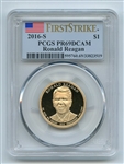 2016 S $1 Ronald Reagan Dollar PCGS PR69DCAM First Strike