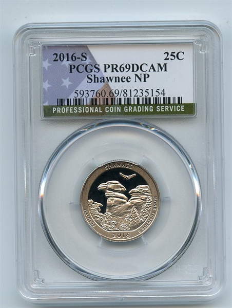 2016 S 25C Clad Shawnee Quarter PCGS PR69DCAM