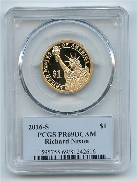 2016 S $1 Richard Nixon Dollar PCGS PR69DCAM