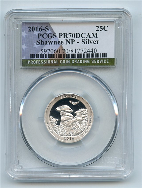 2016 S 25C Silver Shawnee Quarter PCGS PR70DCAM