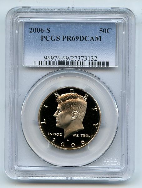 2006 S 50C Kennedy Half Dollar PCGS PR69DCAM