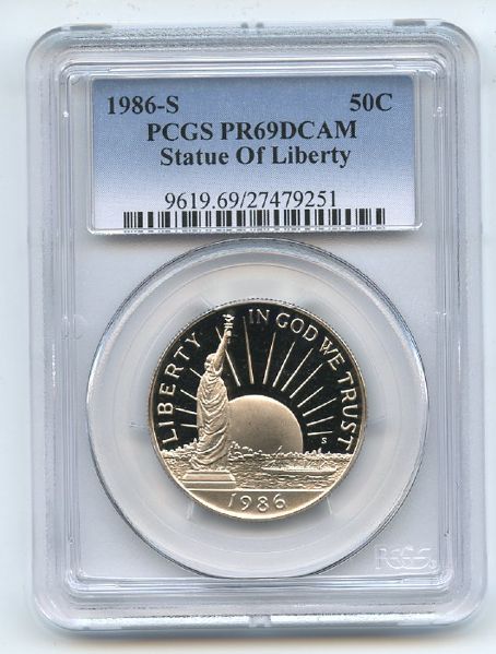 1986 S 50C Statue of Liberty Commemorative PCGS PR69DCAM